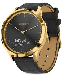 Garmin Vivomove Hr Touchscreen Hybrid Smartwatch - Black