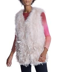Maximilian - Feather Vest - Lyst