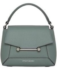Strathberry - Mosaic Nano Leather Top Handle Bag - Lyst