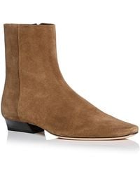 STAUD - Wally Flat Ankle Boots - Lyst