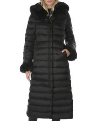 Dawn Levy Lexie Fur Hood Maxi Puffer Coat - Black