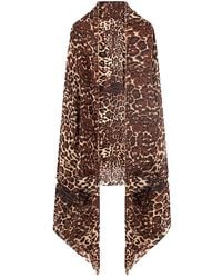 Sofiacashmere - Ultrafine Leopard Print Cashmere Wrap - Lyst