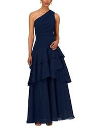 Aidan Mattox - One Shoulder Tiered Gown - Lyst