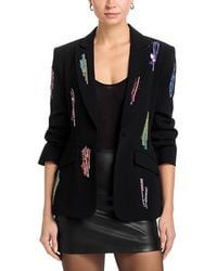 Cinq À Sept - Paillette Whirl Scrunched Sleeve Jacket - Lyst