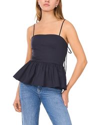 1.STATE - Tie Strap Peplum Top - Lyst