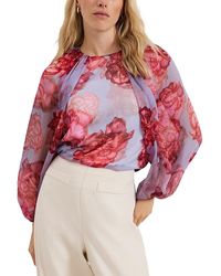 Phase Eight - Amara Silk Blouse - Lyst