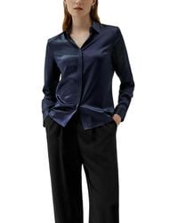 LILYSILK - Basic Concealed Placket Silk Shirt - Lyst