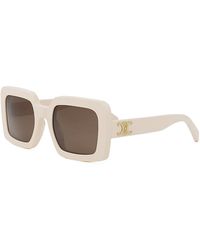 Celine - Triomphe Square Sunglasses, 56Mm - Lyst