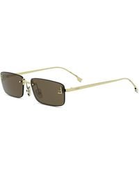 Fendi - First Crystal Rectangular Sunglasses, 54Mm - Lyst