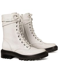 tory burch t hardware combat boot