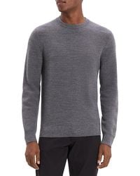 Theory - Maden Textured Crewneck Sweater - Lyst