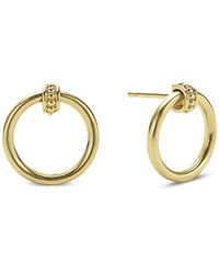 Lagos - 18K Meridian Circle Stud Earrings - Lyst