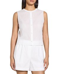 Theory - Cropped Shirt - Lyst