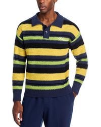 Pleasures - Cooper Striped Polo Sweater - Lyst