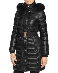 burberry coat with fur hood