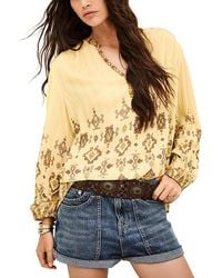 Ba&sh - Zato Relaxed Fit V Neck Blouse - Lyst