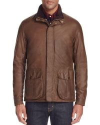 Barbour Portal Hooded Waxed Jacket - Multicolor