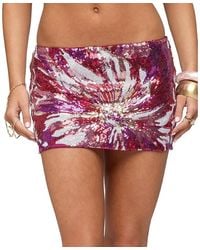 Edikted - Glorya Flower Sequin Mini Skort - Lyst