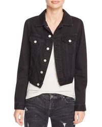 french connection black denim jacket
