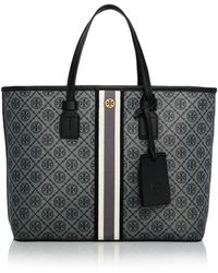 t monogram coated canvas small tote