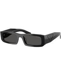 Prada - Pr Rectangular Sunglasses, 54Mm - Lyst