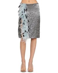 Des Phemmes - Des_Phemmes Slit Suit Skirt - Lyst
