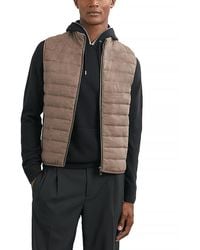 Reiss - Field Brushed Jersey Quilted Vest - Lyst