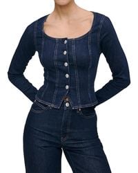 DL1961 - Bailee Denim Top - Lyst