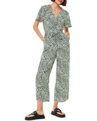 Whistles - Diagonal Leopard Print Jumpsuit - Lyst