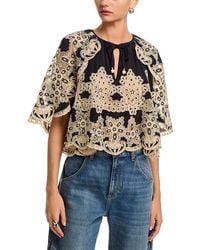 Sea - Gracelyn Embroidered Cape Top - Lyst