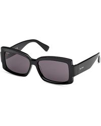 Max Mara - Lee Rectangle Sunglasses, 57Mm - Lyst