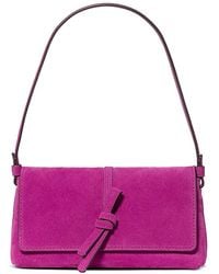 Kate Spade - Loop Small Flap Suede Shoulder Bag - Lyst