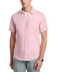 BOSS - Stretch Linen Roan Slim Fit Shirt - Lyst