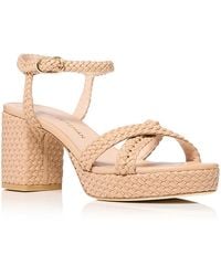 Stuart Weitzman - Dayna Woven 80 Platform Sandals - Lyst