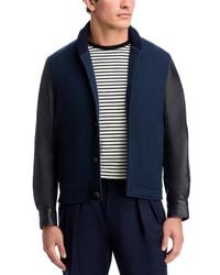 Paul Smith - Casual Fit Mixed Media Bomber Jacket - Lyst