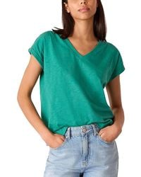Whistles - Willa V Neck Cap Sleeved Tee - Lyst