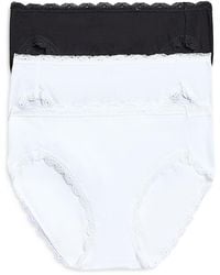 B.tempt'd - B. Tempt'D By Wacoal Lace Trim Hi-Cut Bikini, Pack Of 3 - Lyst