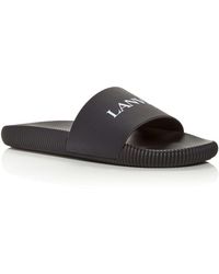 Lanvin Arpege Slide Sandals - Black