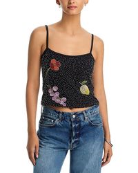Aqua - Allover Sequin Top - Lyst