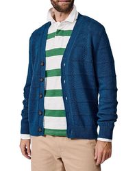 aubi - Rainham V-Neck Checked Cardigan - Lyst