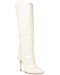 Croc Embossed Knee High Boots for Women 