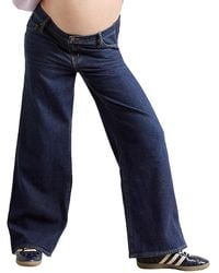 Hatch Collection - Under The Bump Relaxed Wide Leg Maternity Jean - Lyst