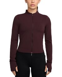 Nike - Mock Neck Long Sleeve Zip Front Jacket - Lyst