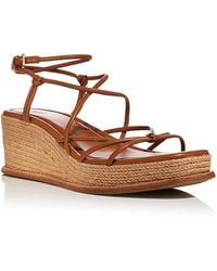 PAIGE - Julia Wedge Sandals - Lyst