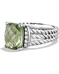 David Yurman Wheaton Ring With Semiprecious Stone & Diamonds - Multicolor