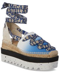 black lace up platform espadrilles