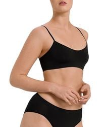 Hanro - Touch Feeling Spaghetti Crop Top Bralette - Lyst
