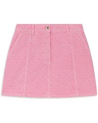 CASABLANCA - Monogram Denim Skirt - Lyst