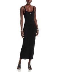T By Alexander Wang - Alexanderwang. T Cami Scoop Midi Dress - Lyst