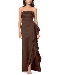 Aqua - Scuba Strapless Gown - Lyst